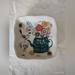 Tea Jewelry Trinket Dish